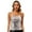 White, variant on TiaoBug Women's Shiny Sequin Patchwork Slim Fit Camisole Spaghetti Straps Tank Top Vest Clubwear Black M