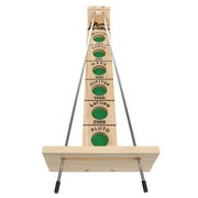 WE Games Shoot The Moon, Solid Natural Wood Rolling Ball Game for Family Game Night, 18 inches