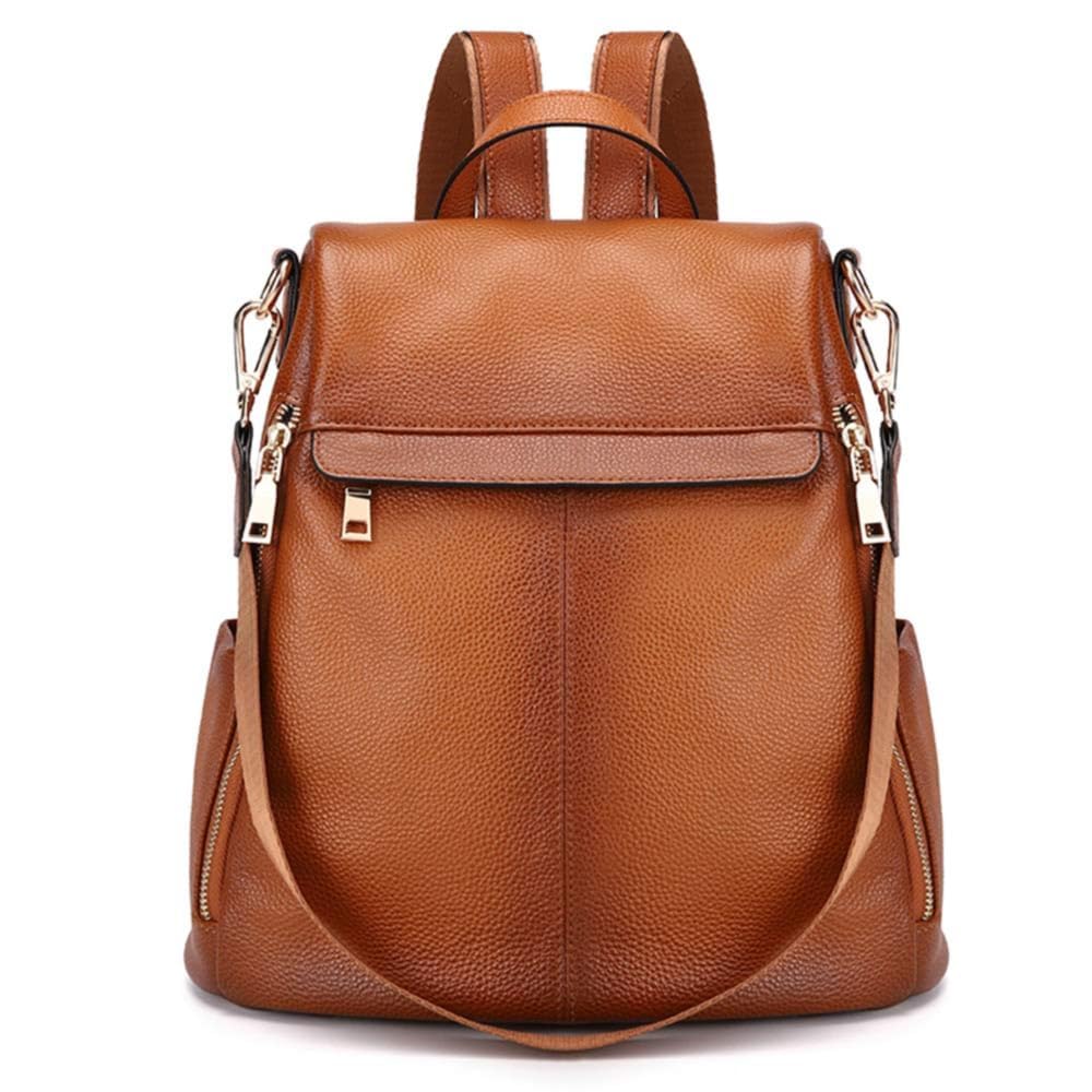 Kattee Women\'s Anti-Theft Backpack Purse Genuine Leather Shoulder Bag Fashion Kattee Leather Backpack Purse for Women - YouTube main image 3