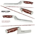 thumbnail image 5 of Ergo Chef Crimson Series 8" Serrated Offset Bread Knife German Steel w/ G10 Handle, 5 of 5