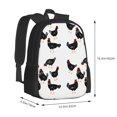 thumbnail image 3 of Daiia Funny Chicken Backpack for Men and Women -Durable Backpack Large Capacity, Water-Resistant Bag with Adjustable Straps and Laptop Compartment, 3 of 9