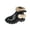 Black#kids dress boots, variant on Girls Fashon Boots Cute Cherry Fluffy Ball Side Zipper Ankle Boots Fleece Lined Punk Goth Lug Sole Riding Boot Beige,3.5-4 Years