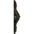 thumbnail image 4 of 35 7/8"W x 22 1/2"H x 4 3/8"P Antonio Ceiling Medallion, Hand-Painted Stone Hearth Crackle, 4 of 6