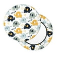 thumbnail image 2 of Fuzoiu Cute Elephant Print Bar Stool Cushions, Super Breathable Round Bar Stool Covers,Seat Cushion Round- One Cushion Only-13 inch, 2 of 7