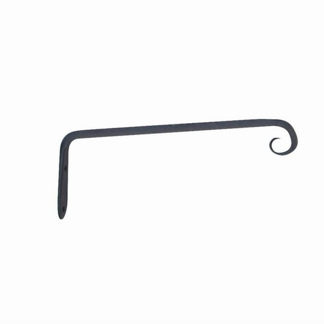 Gancho de almacenamiento LIVING ACCENTS de hierro forjado negro de 25 cm
