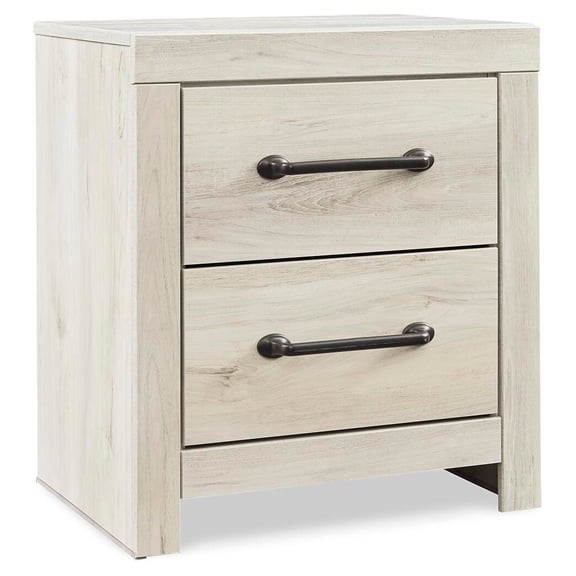 Signature Design by Ashley Casual Cambeck 2 Drawer Nightstand, Whitewash