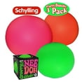 thumbnail image 2 of Schylling NeeDoh The Groovy Glob! Squishy, Squeezy, Stretchy Stress Balls Green, Orange & Pink Complete Gift Set Party Bundle - 3 Pack, 2 of 4