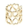 thumbnail image 4 of KLKCMS Love Mini Heart Shape Silk Chiffon Scarf Clip Shawl Clasp Golden/, 4 of 9