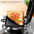 thumbnail image 4 of Multifunctional Dual Sided Non Stick Sandwich Maker Bread Toast Breakfast, 4 of 8