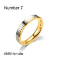 thumbnail image 3 of Baohd Couple Bague Doigts Pendentif Mode Bijoux Rouille Fine Exécution Exquise Rouille Engagement Réglable Cadeau Doux Type 3 4MM, 3 of 6