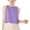 Purple, variant on T Shirts for Women Size Xl Checked Print Crew Neck Sleeveless Tank with Button Front Crop Top Casual Graphic Tees for Women