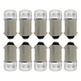 thumbnail image 3 of Pack of 10 Ba9s LED Light Bulb Lamp Bulb 12V Instrument Lighting White Red, 3 of 7