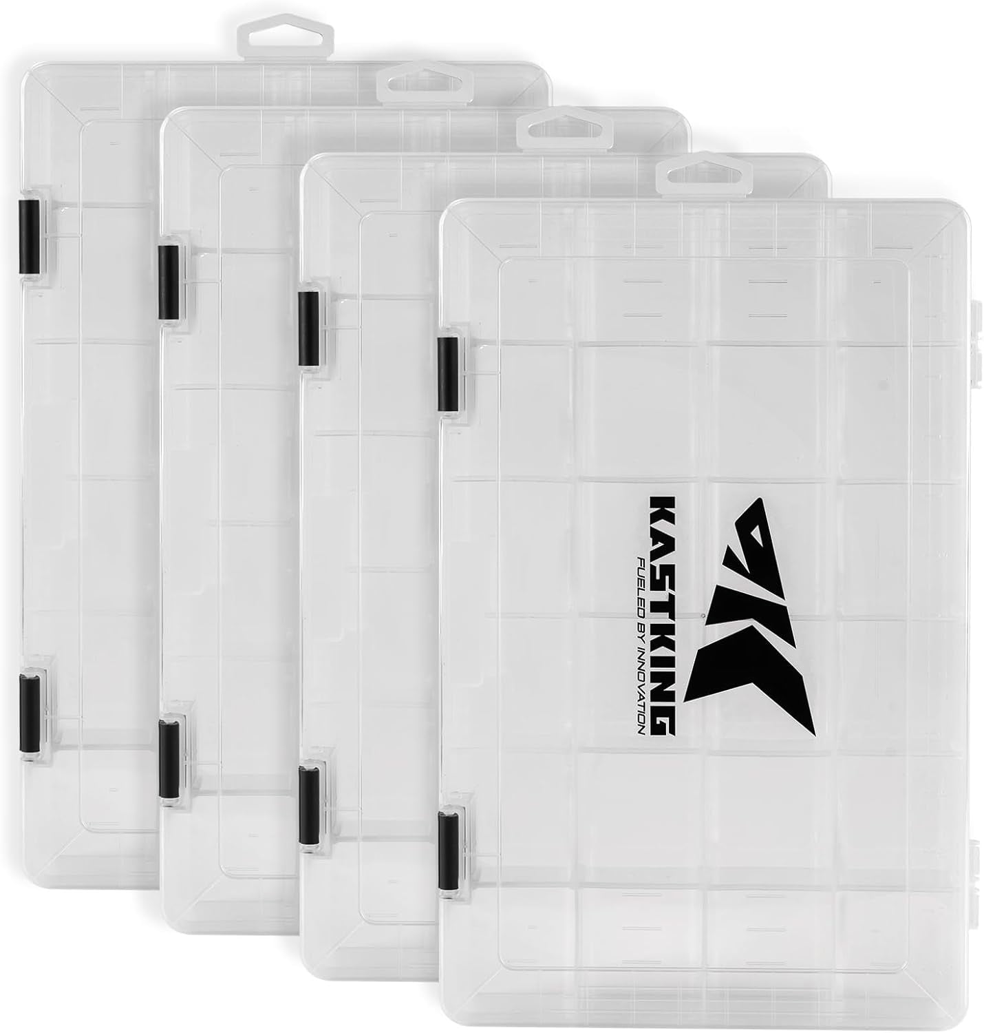 KastKing Fishing Tackle Bags with 4 * 3700 Tackle Trays, Fishing Gear Storage-Karryall Black
