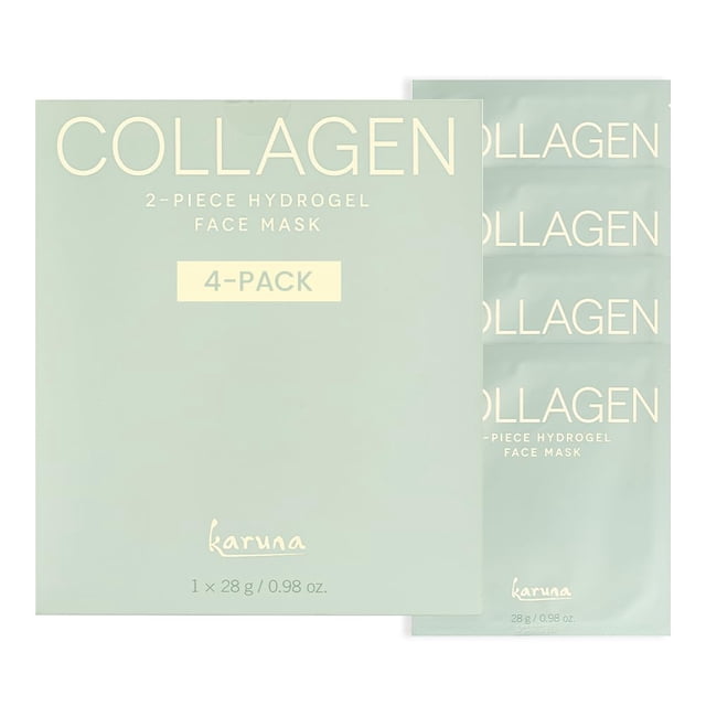Mascarilla facial Karuna Skin Collagen Hydrogel, 2 piezas, 4 paquetes