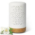 thumbnail image 2 of Earnest Living Essential Oil Diffuser White Ceramic Diffuser 100 ml Timers Night Lights and Auto Off Function Home Office Humidifier Aromatherapy Diffusers for Essential Oils, 2 of 4