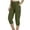 ZA-Army Green-flash deals today, variant on Frostluinai Women's Cargo Capri Pants with Pocket High Waist Baggy Joggers Lightweight Hiking Running Pants Solid Summer Capris Gifts