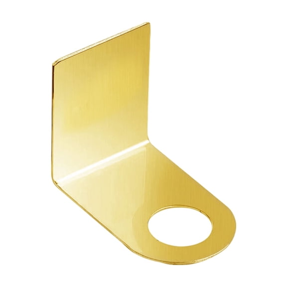 No Drill Adhesive Bottle Holder, 1.1 Inch Diameter Ring for Lotion and Shampoo Bottles, Wall Mounted for Bathroom and Kitchen(Gold)