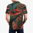 thumbnail image 6 of Salouo Colorful Reptile And Leaves for Men's Short Sleeve Polo Shirts,Polo Shirts for Men Performance Short Sleeve Golf Shirt Athletic Casual Collared T-Shirt-Medium, 6 of 8