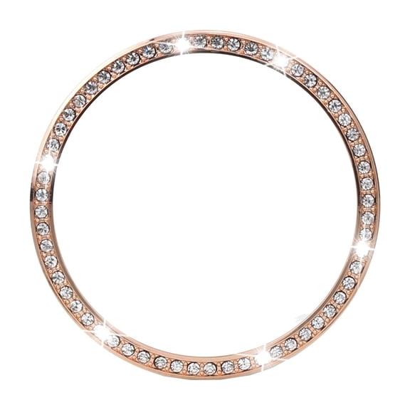 Blukids Cases Compatible with Samsung Galaxy 4/5/6 (44mm), Bling Rhinestone Diamond Stainless Steel Metal Bezel Ring Cover Replacement Watch Face for Women Men