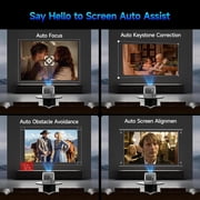 Magcubic Smart Projector 4K Support, Portable Projector with Wifi and BT, TV Stick Built-in, Auto Focus & Obstacle Avoidance, 900 ANSI, Voice Control, Home Theater HY350GTV