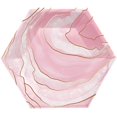 thumbnail image 1 of Creative Converting Rosé All Day Geode Paper Plates, 8", Pink, 1 of 1