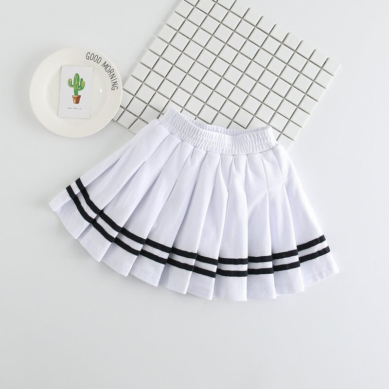Toddler Baby Kid Girls Pleated Short Skirts, Versatile Stretchy Waist ...