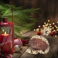 thumbnail image 2 of Christmas Burlap Ribbon Snowflake Elks Santa Claues Christmas Tree Decorative Ribbon DIY Gift Wrapping Decorative Ribbon, 2 of 7