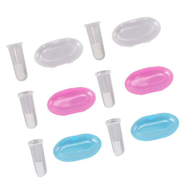 Toddler Finger Toothbrush, Separate Storage Box Baby Finger Toothbrush PP Plastic for Early Oral Hygiene Training