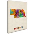 thumbnail image 2 of "Nebraska Map" Canvas Wall Art by Michael Tompsett, 2 of 3