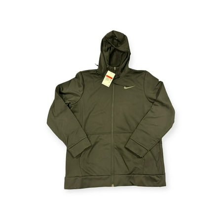 Nike Men's Long Sleeve Training Zip Up Jacket - Black (CU6231-010) (Large)