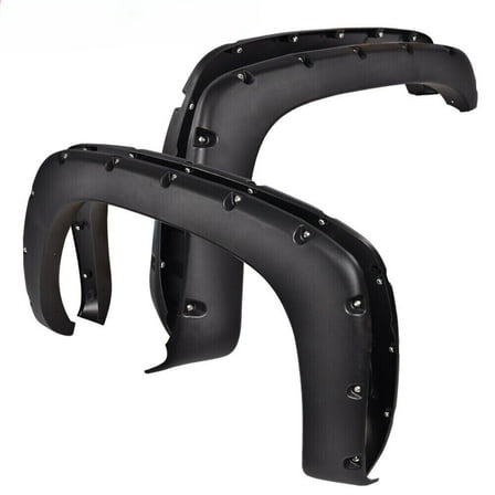 4PCS FIT FOR SILVERADO GMC SIERRA 99-06 POCKET STYLE BOLT ON RIVET FENDER FLARES