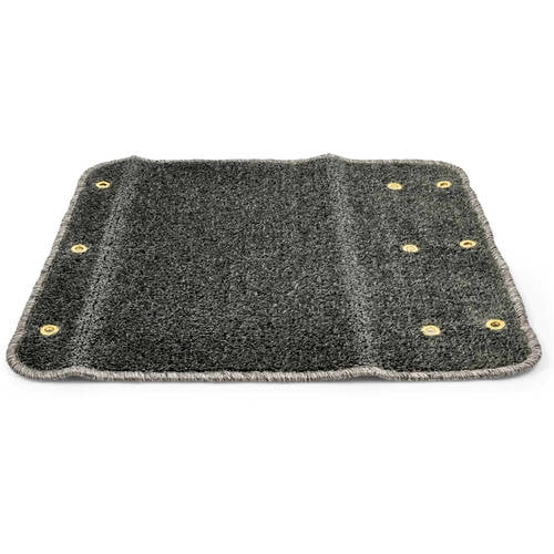 Camco 42939 Premium Wrap Around RV Step Rug 22" x 20", Gray