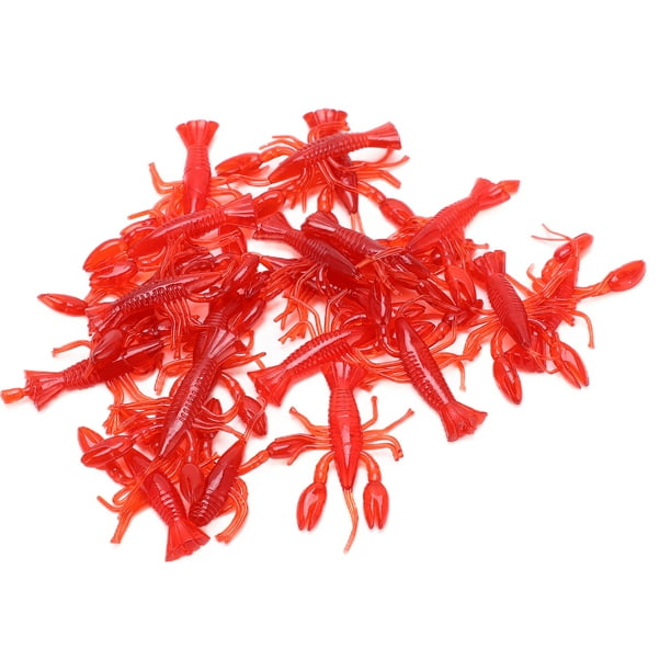 Señuelos para camarones de pesca, señuelos para camarones de pesca, cebos de silicona brillantes para camarones, señuelos blandos, gusanos, diseño revolucionario