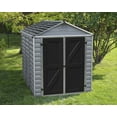 thumbnail image 2 of Palram - Canopia SkyLight 6' x 8' Polycarbonate/Aluminum Storage Shed - Gray, 2 of 7