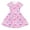 1-Pink301, variant on Wxolcjlv Girls Summer Dresses Dinosaur Print Short Sleeve Lightweight Casual Dress, Sizes 4-14