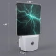 thumbnail image 2 of Salouo Green Lightning Flash for Night Lights Plug into Wall 1 Pack, 0.5W Plug in Night Light with Dusk-to-Dawn Light Sensor LED Nightlight for Bathroom, Adult, Hallway-UK, 2 of 7