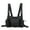 Black, variant on Eoperou Fashion Men Multi Pockets Double Straps Nylon Chest Bag Vest Streetwear Pack