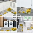 thumbnail image 6 of Kitchen Rugs and Mats Non Skid Washable Text Board Sunflower Flowers Kitchen Mat and Rug Set,Floor Cushion Waterproof Rug,Rubber Backed Area Rugs for Kitchen Laundry, 6 of 7