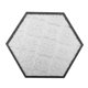 thumbnail image 1 of Posavasos de cristal con borde dorado, soporte para taza, cojín, mantel individual para bebidas, tapete para el hogar Negro, 1 of 9