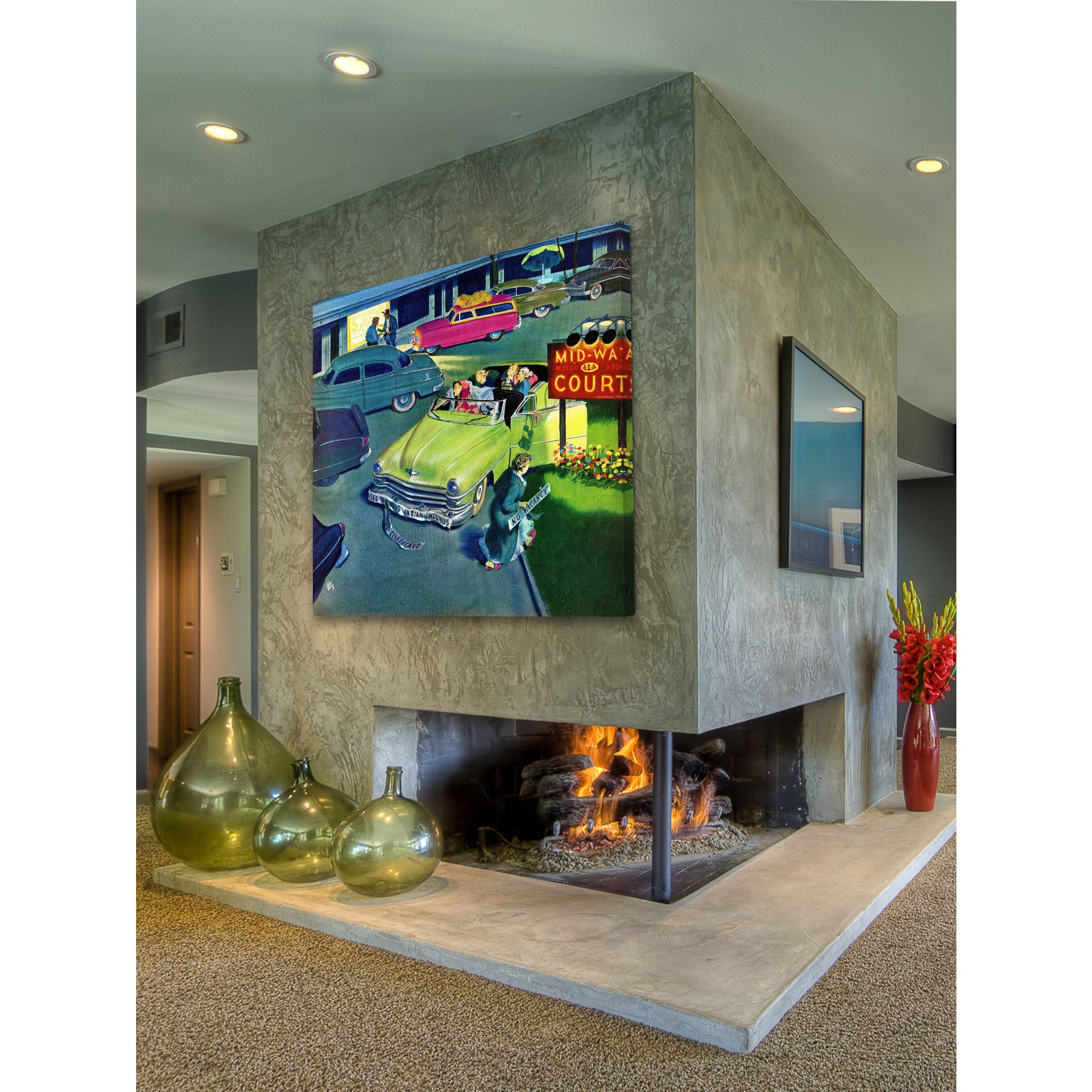 Marmont Hill "Mid-Way Court" Painting Print on Canvas