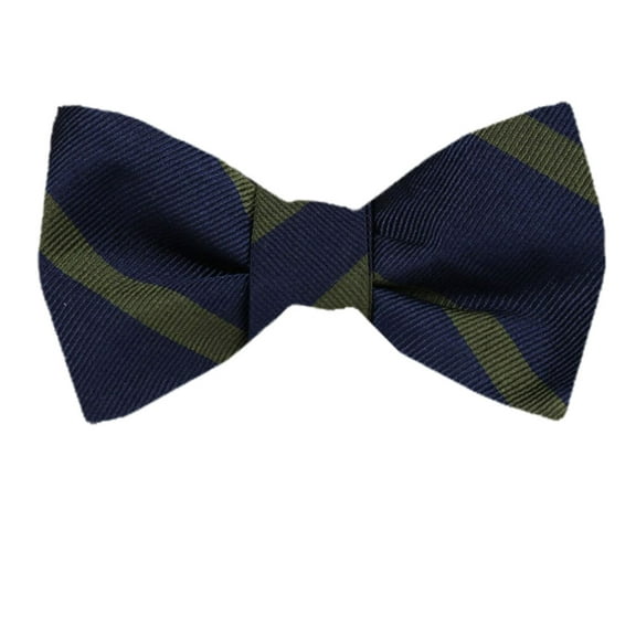 Men's Blue Silk Self Tie Bowtie Tie Yourself Bow Ties