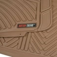 thumbnail image 4 of Motor Trend 100 Percent Odorless Car Floor Mats with Standard Trunk Cargo Mat, 4 Pieces Rubber Protection, Black Beige Gray, 4 of 8
