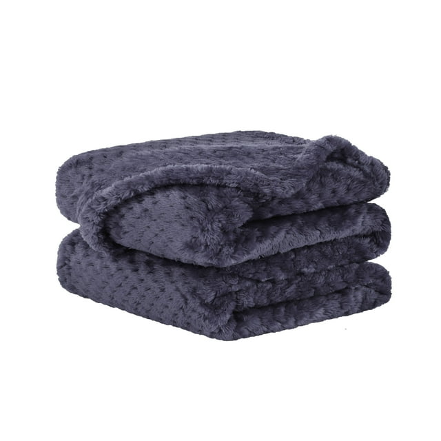 Unique Bargains Couverture de Lit en Molleton de Luxe en Maille Tissée