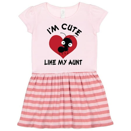 

Inktastic Cute Like My Aunt Gift Toddler Girl Dress