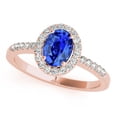 thumbnail image 2 of 1.10 Ct Oval Shaped Tanzanite & Diamond Bridal Set -10K Gold, 2 of 9