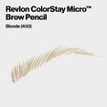 thumbnail image 4 of Revlon ColorStay Micro Waterproof and Long Wearing Eyebrow Pencil, 450 Blonde, 0.003 oz, 4 of 17