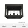 thumbnail image 7 of Hunter - Squire Manor 4-light Matte Black, Medium Size Flush Mount Light, Dimmable, Modern Style, for Bedrooms, Dining, Living Rooms - 19088, 7 of 7