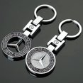 thumbnail image 2 of 2 llaveros con logotipo de coche en 3D de metal cromado de repuesto para coche, compatibles con accesorios Mercedes Benz, regalo familiar para hombres y mujeres, regalos elegantes, 2 of 5