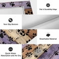 thumbnail image 5 of Purple Brown Outdoor Rug 3x5 Ft, Non Slip Washable Area Rug, Rustic Farmhouse Dog Paw Vintage Patio Rugs Carpet Runner, Large Floor Mat for Indoor/Outdoor Deck Porch Camping, 5 of 8