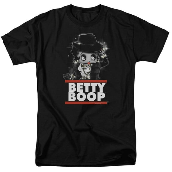 Betty Boop Bling Bling Boop S/S Adult 18/1 T-Shirt Black